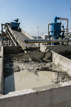Water recycling and wash process infrastructure