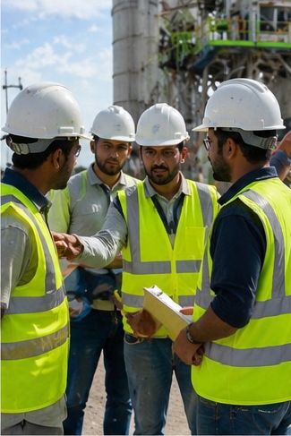 Technical and site team coordination